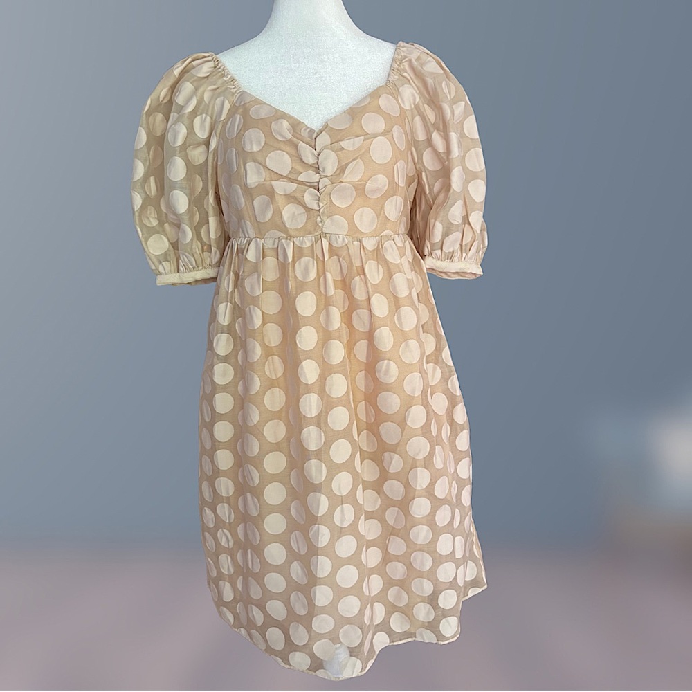 LAST CHANCE | English Factory Dot Puff Sleeve Mini Dress With Pockets